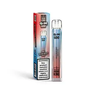 Blue Sour Razz 0mg By Aroma King Gem Disposable Pen 600 puffs